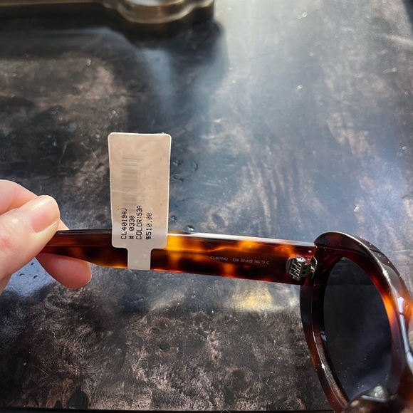 Celine triomphe oval sunglasses Havana - Picture 6 of 16